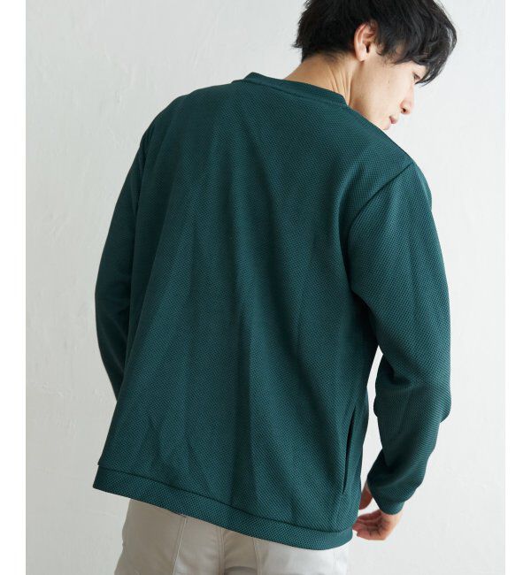 ikka「パイナップルワンボタンカーデ」|カーディガン|