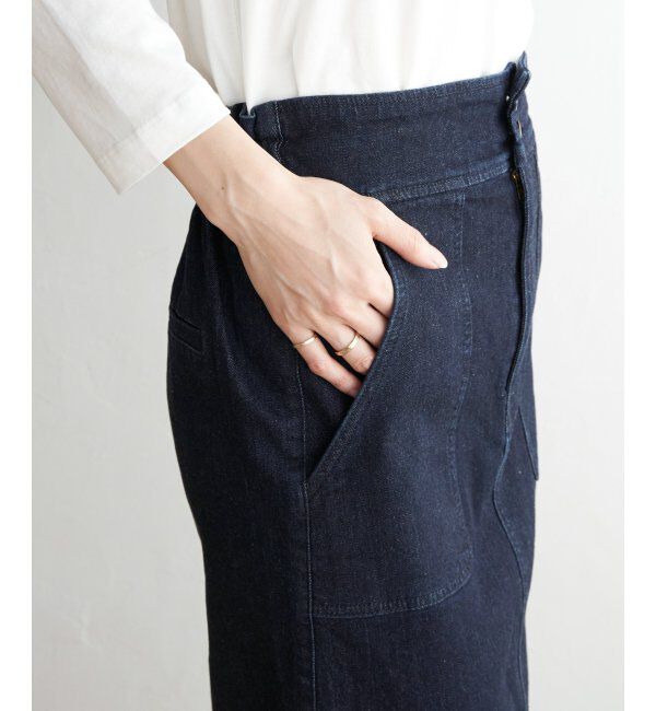 ikka「ストレッチAラインベイカースカート」|スカート|