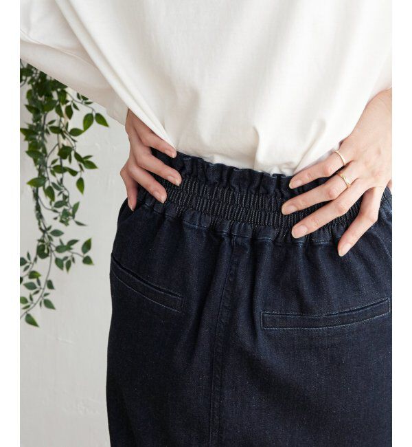 ikka「ストレッチAラインベイカースカート」|スカート|