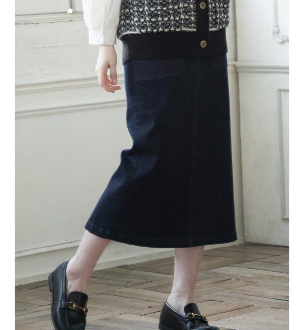 ikka「ストレッチAラインベイカースカート」|スカート|