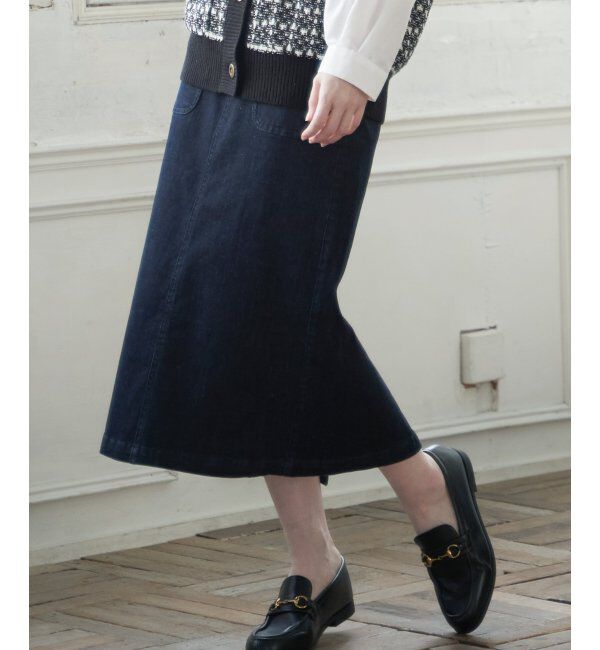 ikka「ストレッチAラインベイカースカート」|スカート|