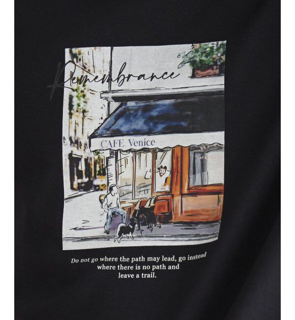 ikka「ペイントプリントロンT」|Tシャツ・カットソー|