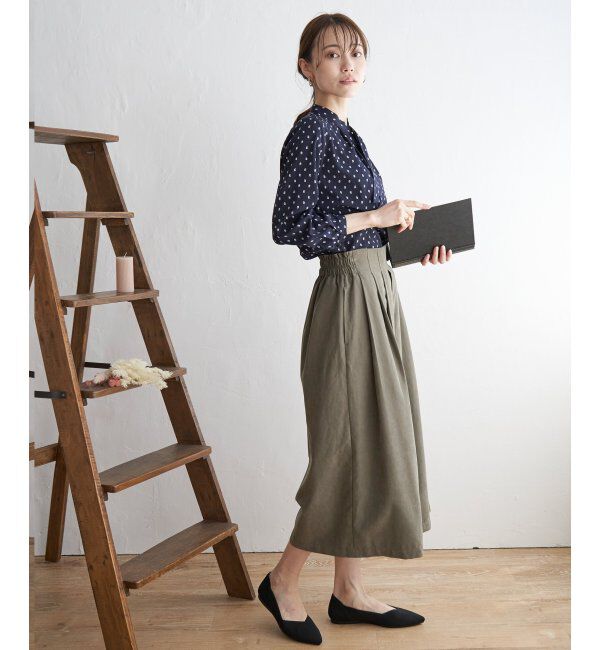 IKKA LOUNGE「ランダムタイブラウス」|シャツ・ブラウス|