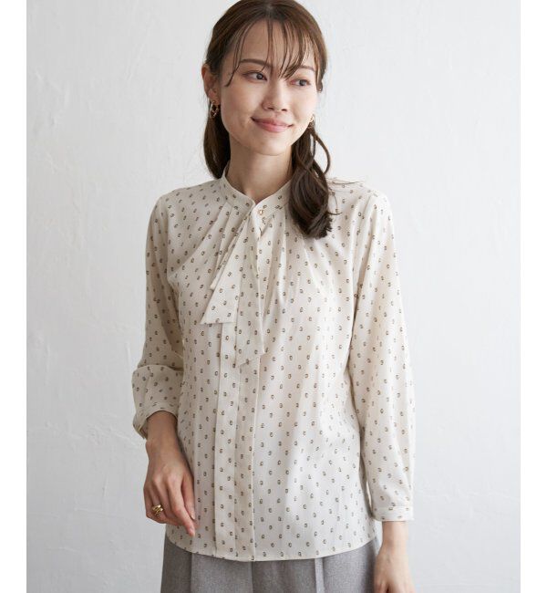 IKKA LOUNGE「ランダムタイブラウス」|シャツ・ブラウス|