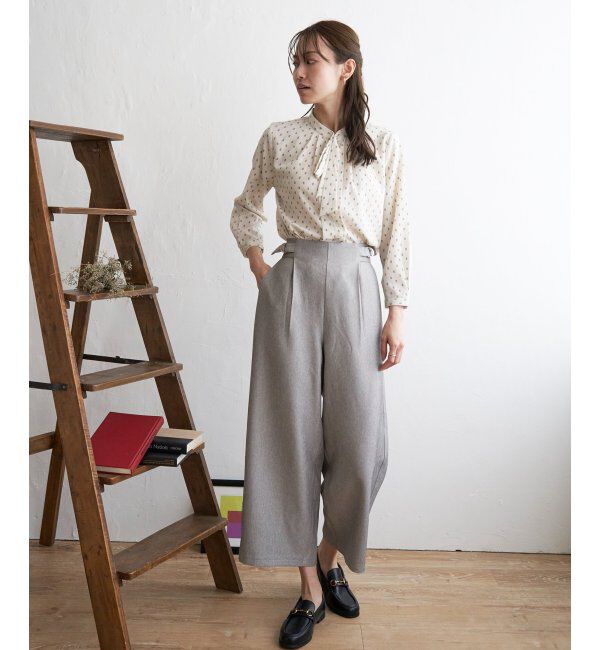 IKKA LOUNGE「ランダムタイブラウス」|シャツ・ブラウス|