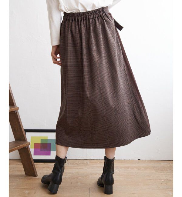 IKKA LOUNGE「サイドプリーツスカート」|スカート|