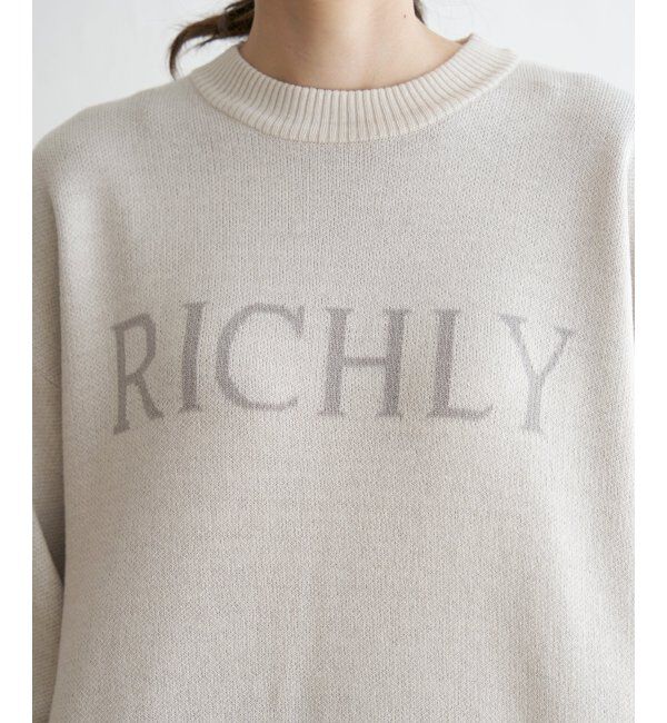 ikka「ジャガードロゴニットプルオーバー」|プルオーバー|