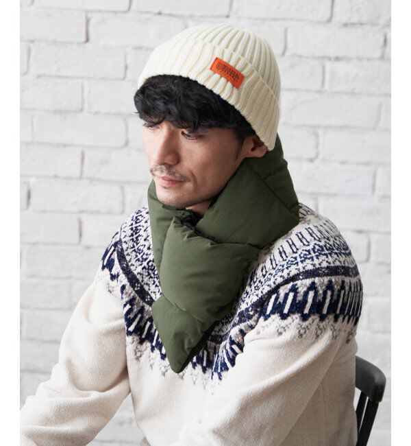 ikka「中綿マフラー」|マフラー|オリーブ