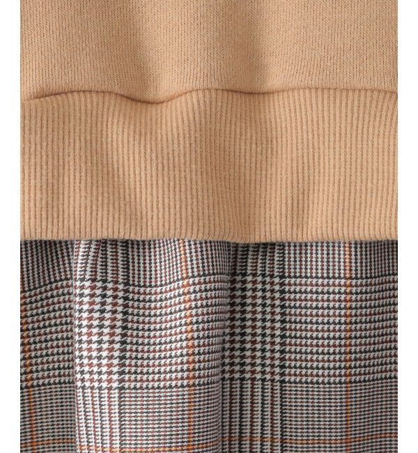 ikka kids「フリルネックレイヤードッキングワンピース（120~160cm）」|スカート|