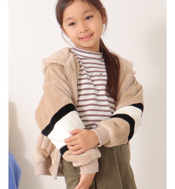ikka kids「ボアフリース袖切り替えパーカー（120~160cm）」|その他|