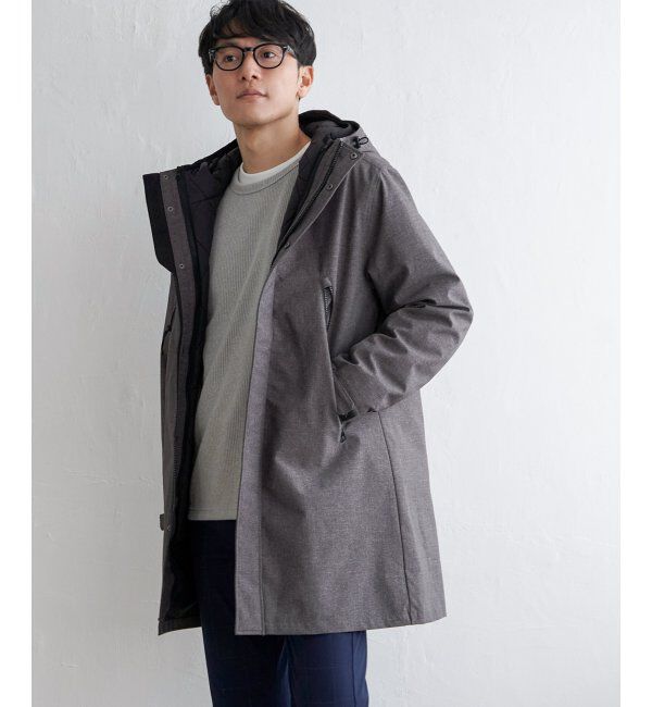 ikka「【撥水】sorona(R) 3WAYロングコート」|その他|