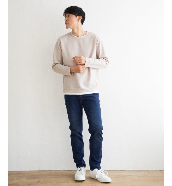 ikka「パイナップルレイヤードロンＴ」|Tシャツ・カットソー|