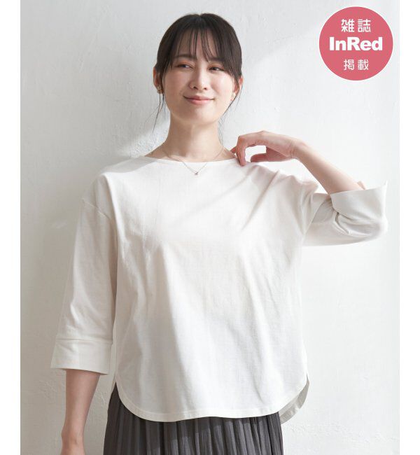 ikka「梨地ジョーゼットプルオーバー」|その他|オフホワイト