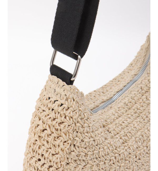 ikka「雑材ハーフムーンショルダーバッグ」|その他|