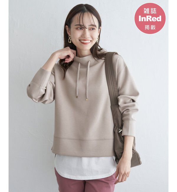 ikka「GOKU楽ダンボールスピンドル」|パーカー|ベージュ