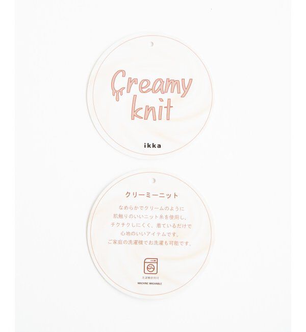 ikka「【洗濯機で洗える】クリーミーミニハイネックリブニット」|プルオーバー|