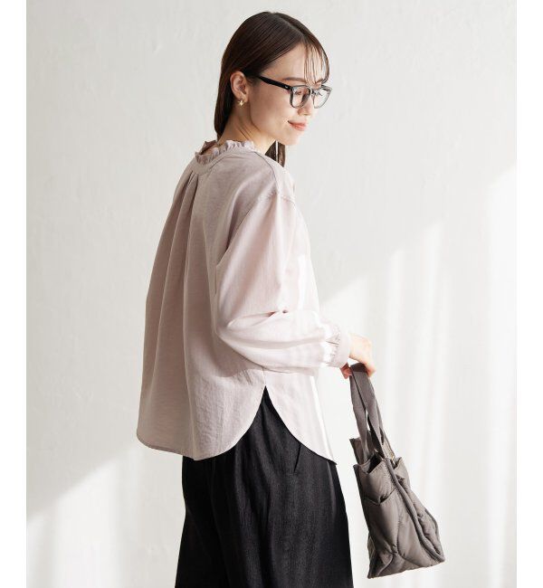 ikka「襟フリル2WAYブラウス」|シャツ・ブラウス|