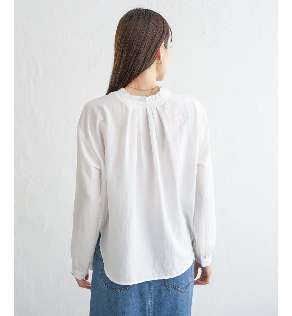 ikka「襟フリル2WAYブラウス」|シャツ・ブラウス|