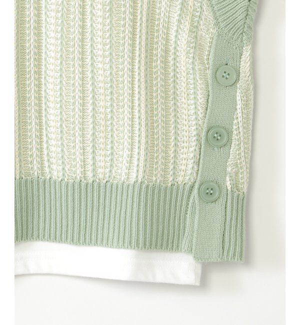 ikka kids「【親子おそろい】サイドボタンニットベストアンサンブル（120~160cm）」|その他|