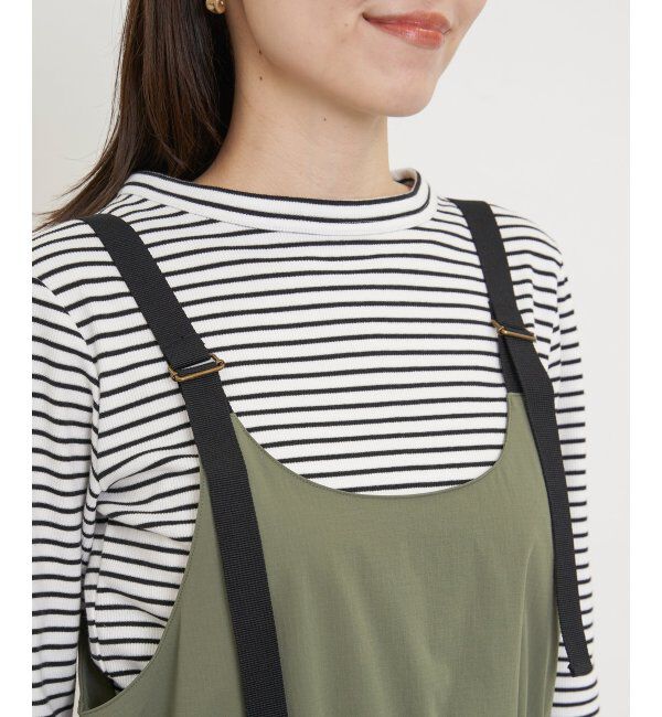 ikka「【2点セット】リップストップカーゴワンピースセット」|ワンピース|