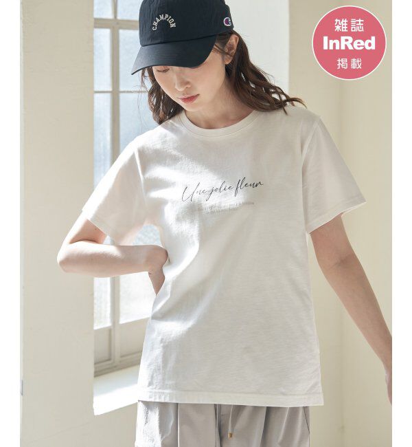 ikka「【雑誌InRed5月号掲載】ロゴフォトプリントTシャツ」|Tシャツ・カットソー|オフホワイト