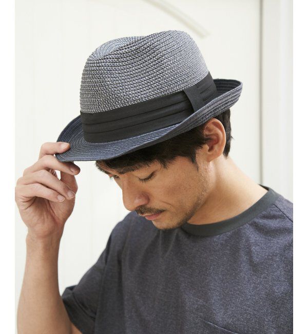 ikka「ブレード中折れハット」|その他|ネイビーブルー