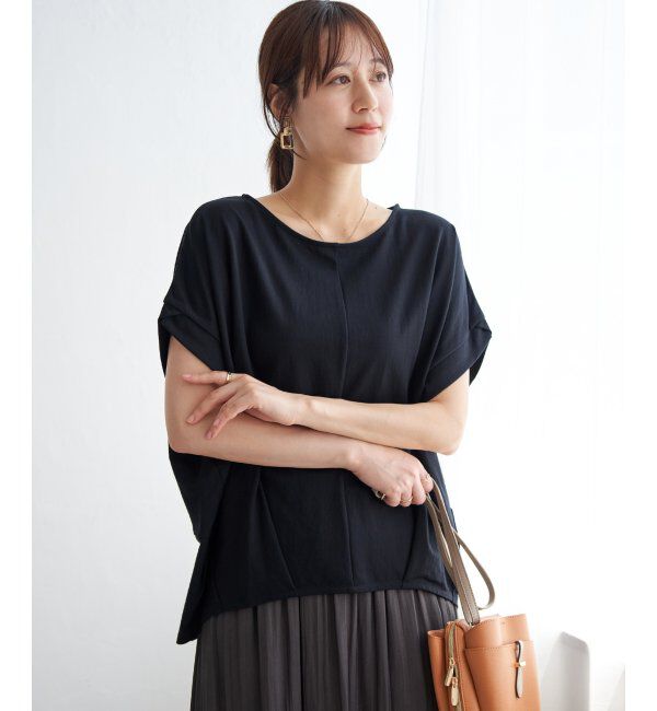 ikka「冷感鹿の子センターシームタックプルオーバー」|その他|