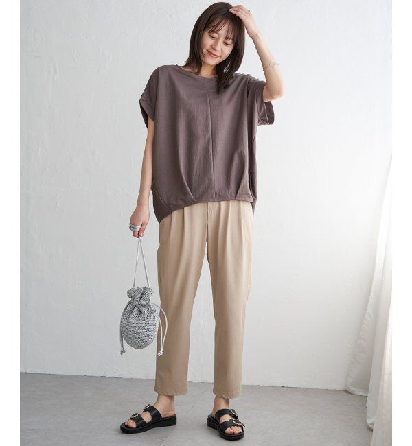 ikka「冷感鹿の子センターシームタックプルオーバー」|その他|