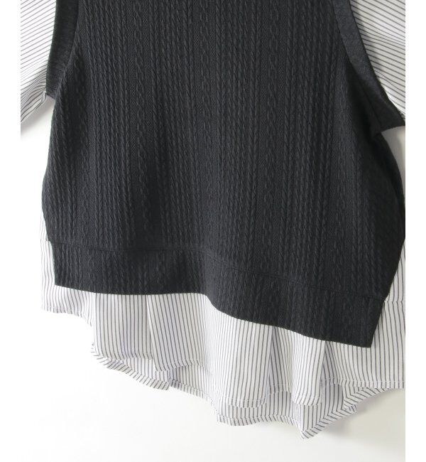 ikka kids「ＬＫケーブルガラレイヤードＰＯ」|Tシャツ・カットソー|