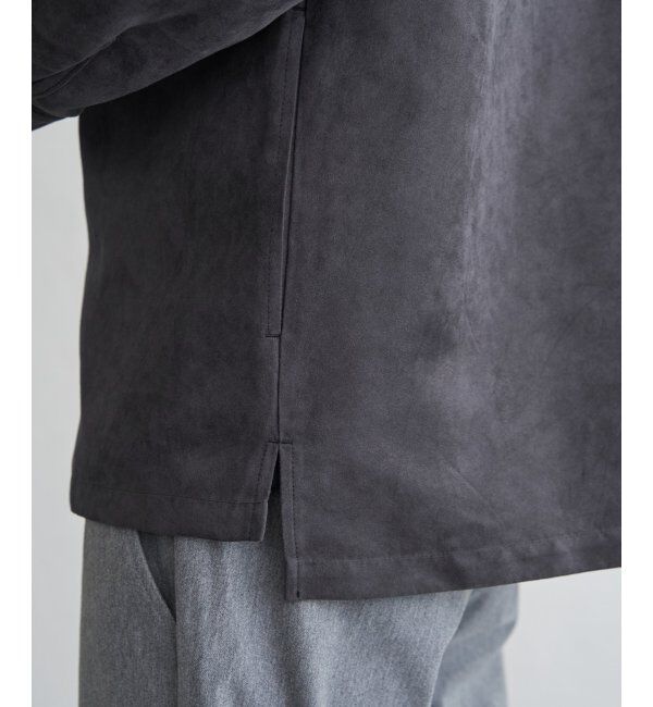 ikka「フェイクスウェードシャウター」|シャツ・ブラウス|