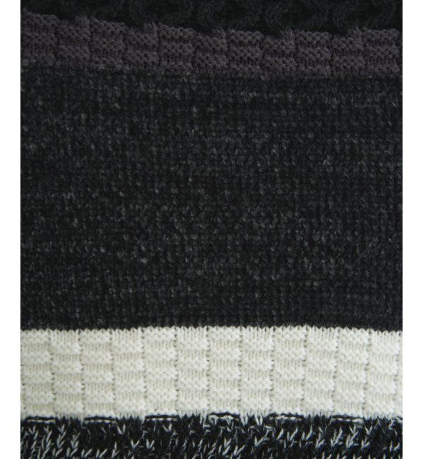 ikka「モールミックスボーダーニット」|プルオーバー|