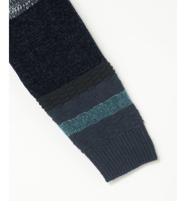 ikka「モールミックスボーダーニット」|プルオーバー|