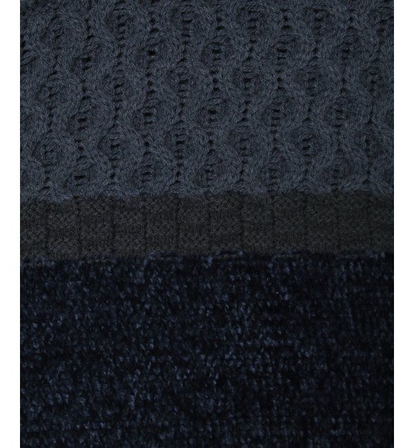 ikka「モールミックスボーダーニット」|プルオーバー|