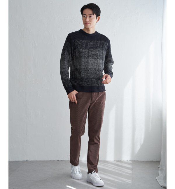 ikka「メランジグラデーションニット」|プルオーバー|