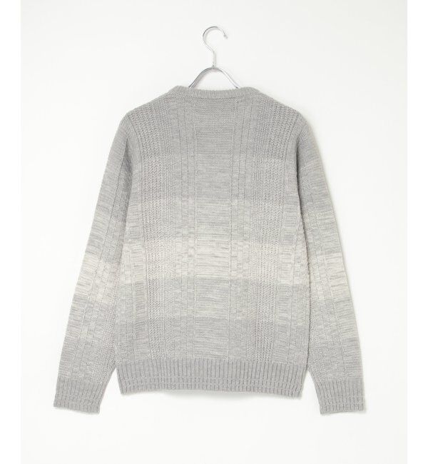 ikka「メランジグラデーションニット」|プルオーバー|