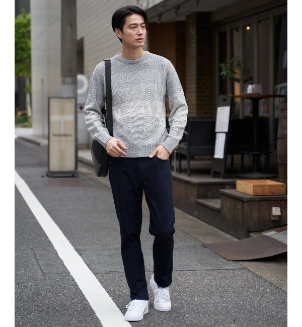 ikka「メランジグラデーションニット」|プルオーバー|