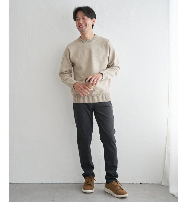 ikka「Wフェイスモールクルーニット」|プルオーバー|