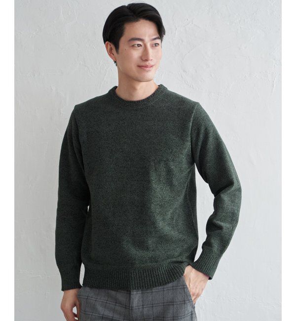 ikka「Wフェイスモールクルーニット」|プルオーバー|