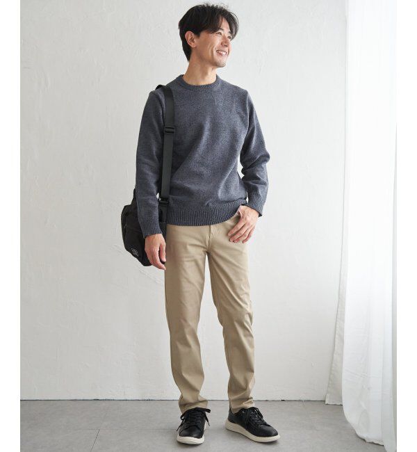 ikka「Wフェイスモールクルーニット」|プルオーバー|