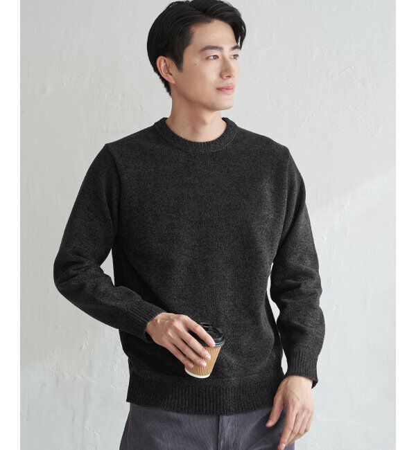 ikka「Wフェイスモールクルーニット」|プルオーバー|
