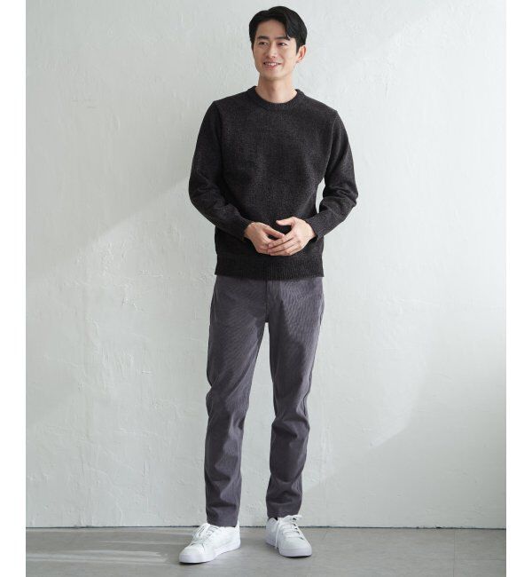 ikka「Wフェイスモールクルーニット」|プルオーバー|