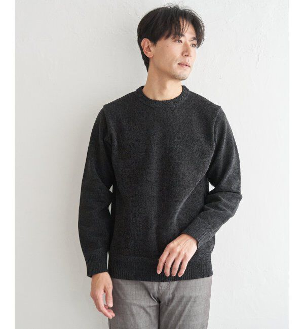ikka「Wフェイスモールクルーニット」|プルオーバー|
