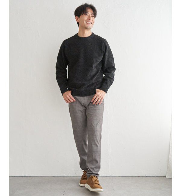 ikka「Wフェイスモールクルーニット」|プルオーバー|