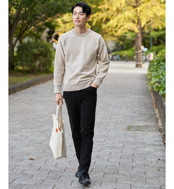 ikka「Wフェイスモールクルーニット」|プルオーバー|