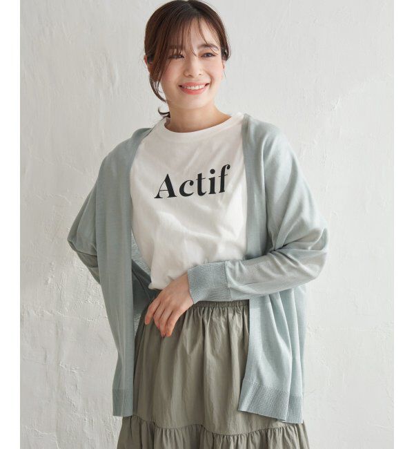 Lbc with Life「リネンライクトッパーカーディガン」|カーディガン|