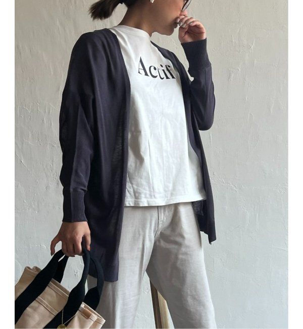 Lbc with Life「リネンライクトッパーカーディガン」|カーディガン|