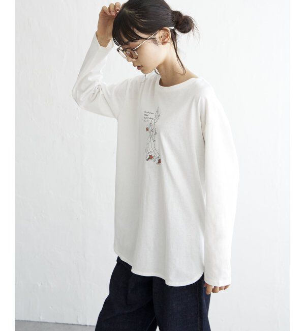 Lbc with Life「GIRLプリントロンT」|Tシャツ・カットソー|