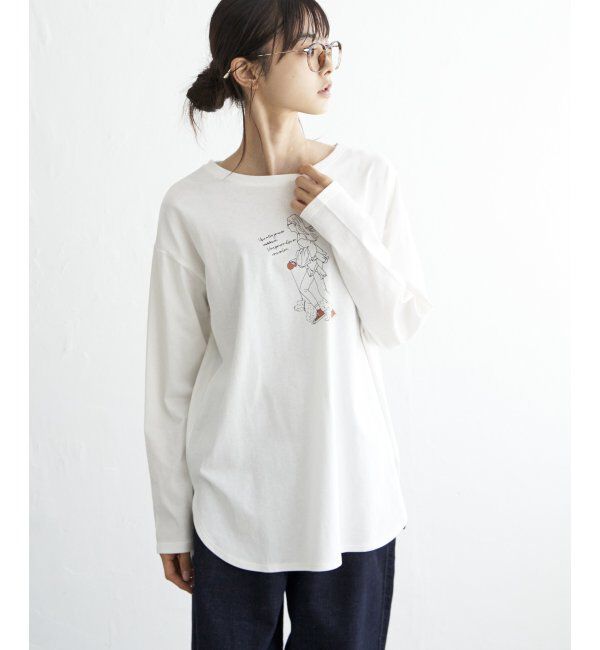 Lbc with Life「GIRLプリントロンT」|Tシャツ・カットソー|