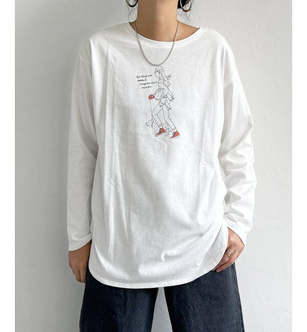 Lbc with Life「GIRLプリントロンT」|Tシャツ・カットソー|