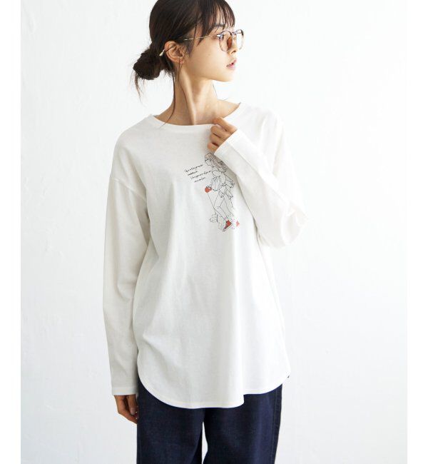 Lbc with Life「GIRLプリントロンT」|Tシャツ・カットソー|